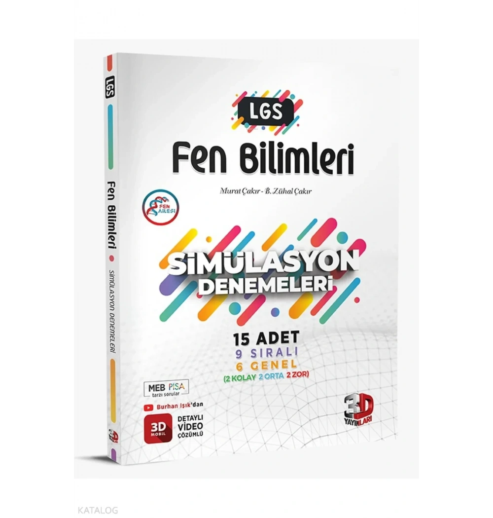 3D 8.SINIF FEN BİLİMLERİ GELİŞİM İZLEME DEĞERLENDİRME SİMÜLASYONLARI