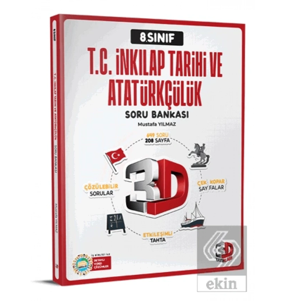 3D 8.SINIF İNKİLAP TARİHİ ATATÜRKÇÜLÜK SORU BANKASI