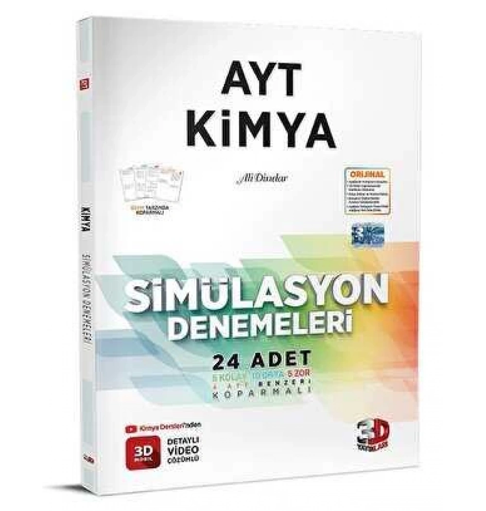 3D Ayt Kimya 24 Simülasyon Denemeleri