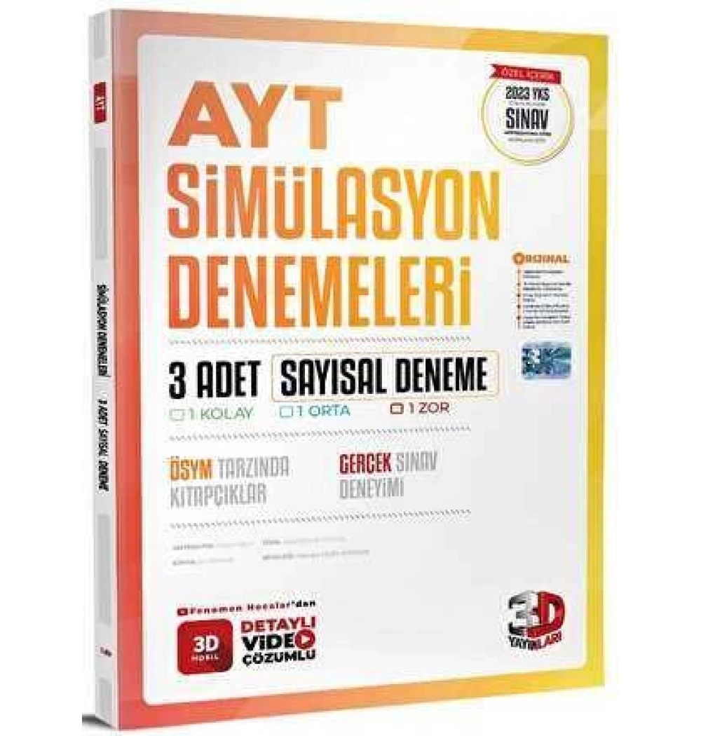 3D Ayt Sayisal Simülasyon Denemeleri