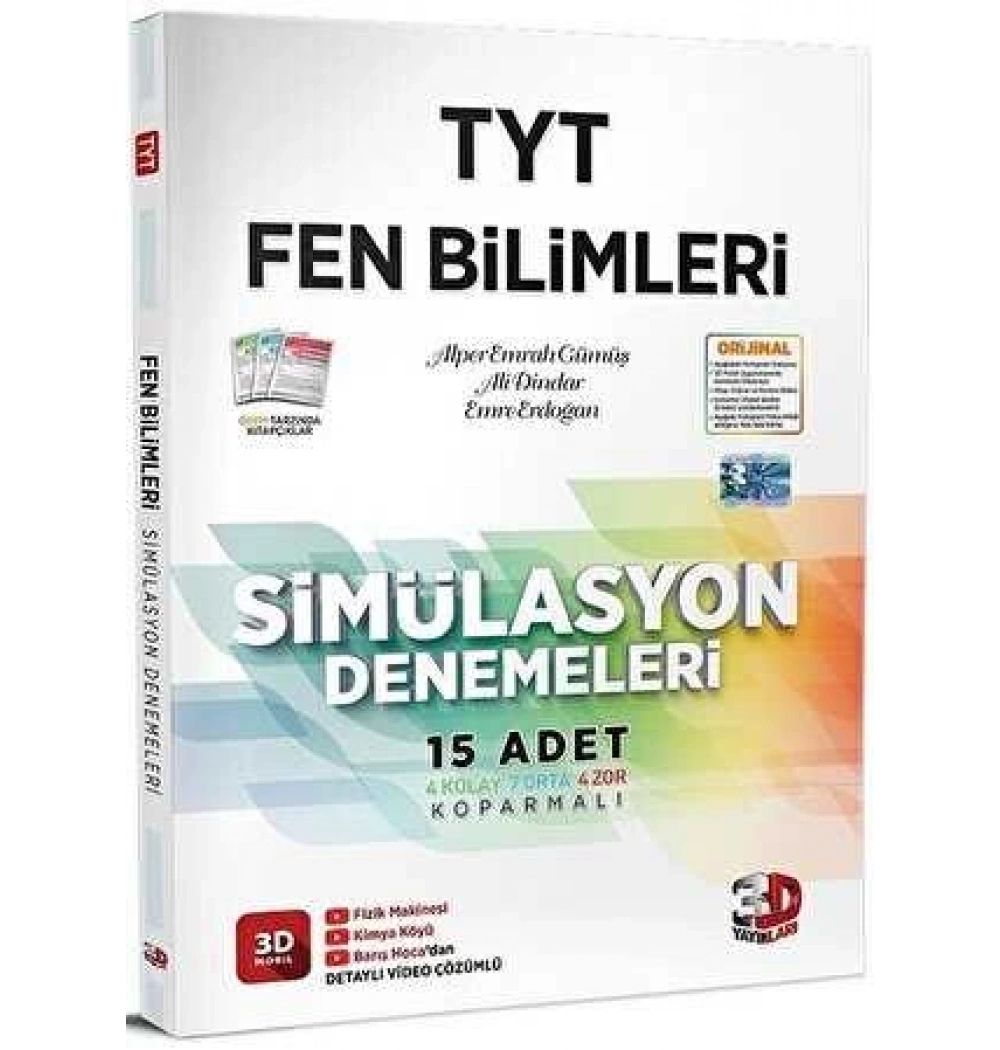 3D Tyt Fen Bilimleri 15 Simülasyon Denemeleri