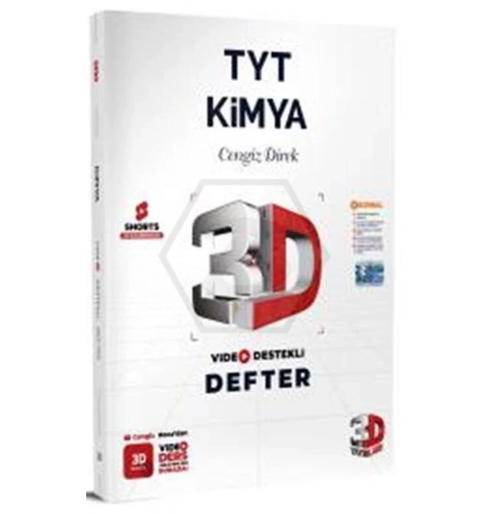 3D Tyt Kimya Video Destekli Defter