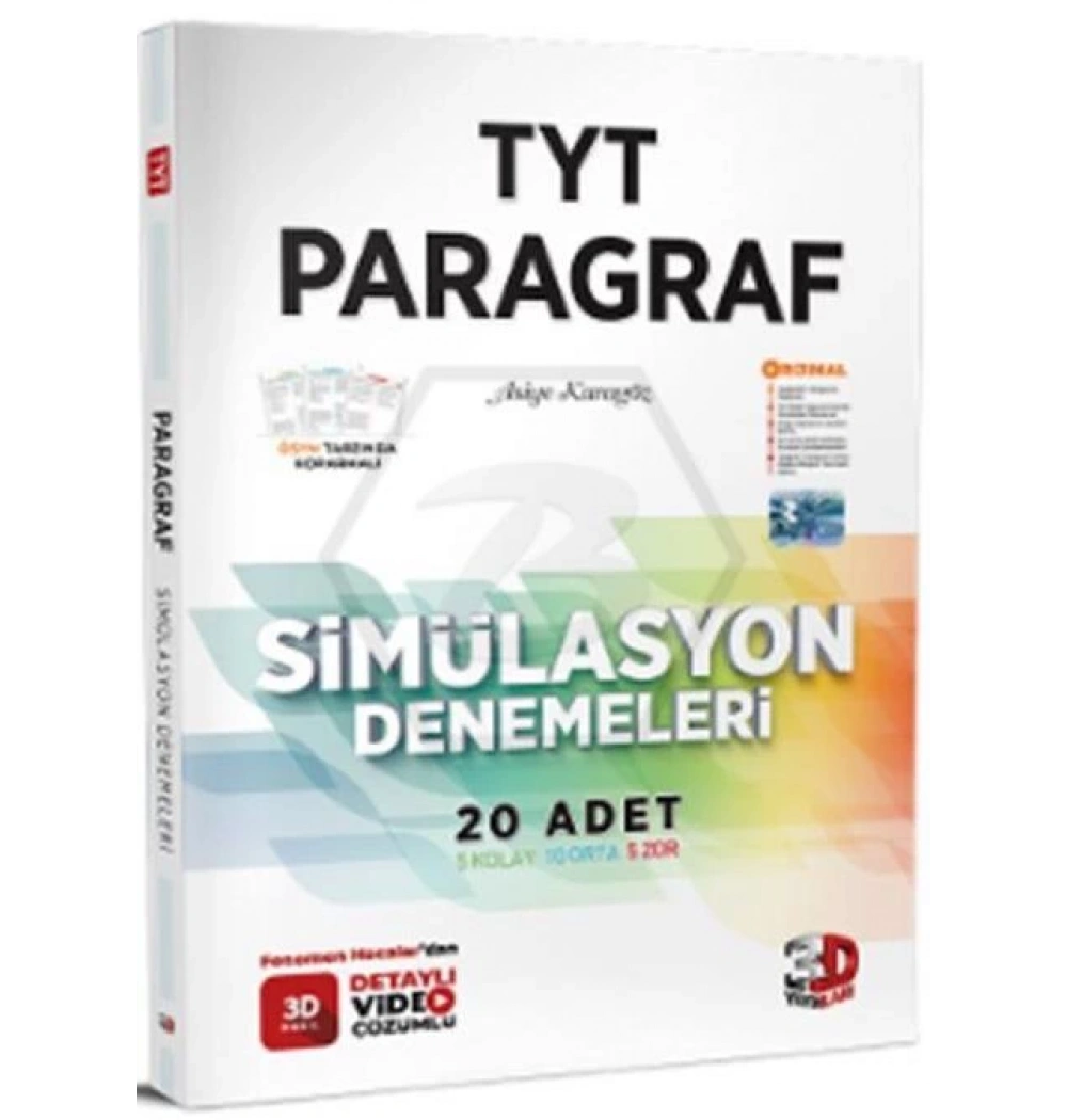 3D Tyt Paragraf Simülasyon 20 Denemeleri