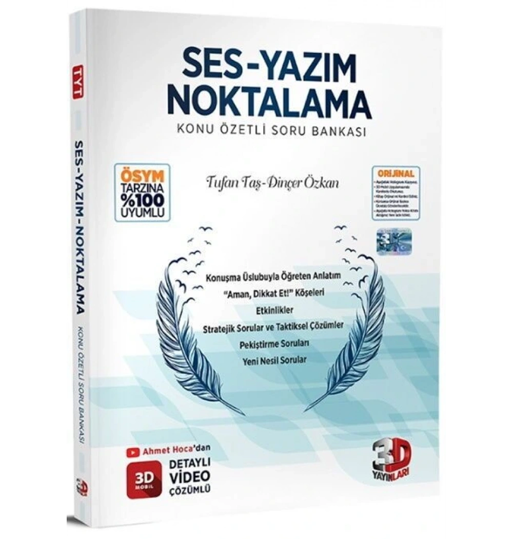 3D Tyt Ses -Yasım Noktalama Konu Özetli Soru Bankası 3D Yayınları