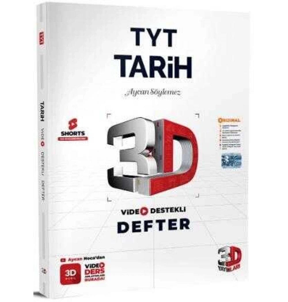 3D Tyt Tarih Video Destekli Defter Aycan Söylemez