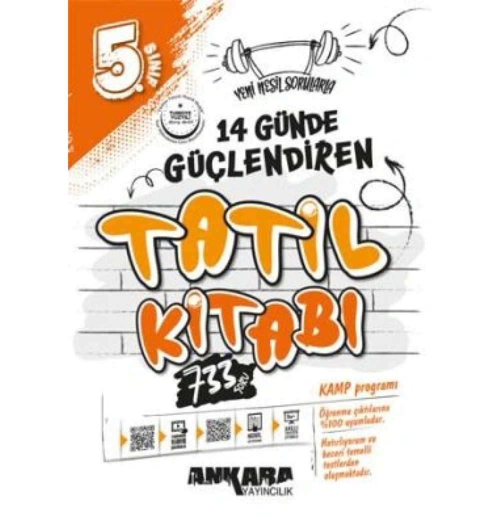 5. Sınıf 14 Günde Güçlendiren Tatil Kitabı Ankara Yayıncılık