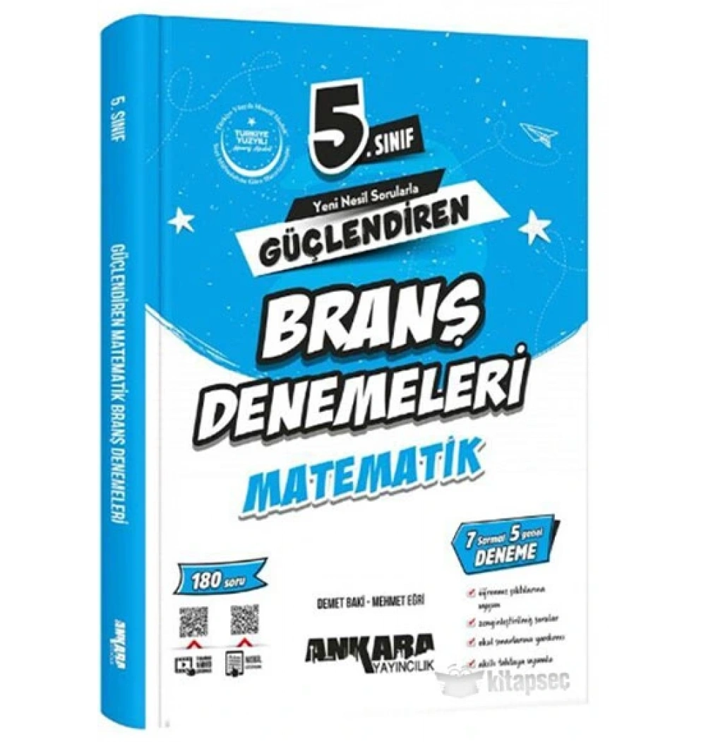 5.SINIF MATEMATİK GÜÇLENDİREN BRANŞ DENEMELERİ ANKARA YAYIN