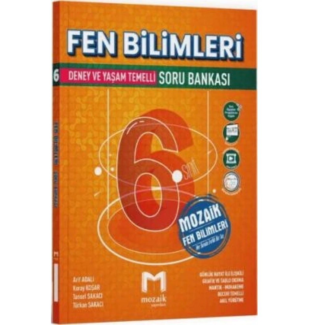 6.Sınıf Fen Bilimleri Deney ve Yaşam Temelli Soru Bankası Mozaik