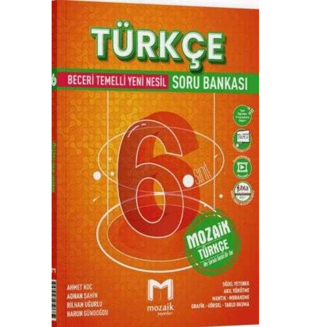 6. Sınıf Türkçe Beceri Temelli Yeni Nesil Soru Bankası Mozaik