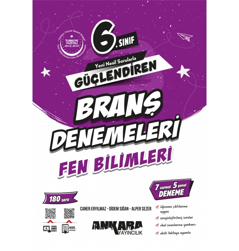 6.Sınıf Güçlendiren Fen Bilimleri Branş Denemeleri Ankara yayın
