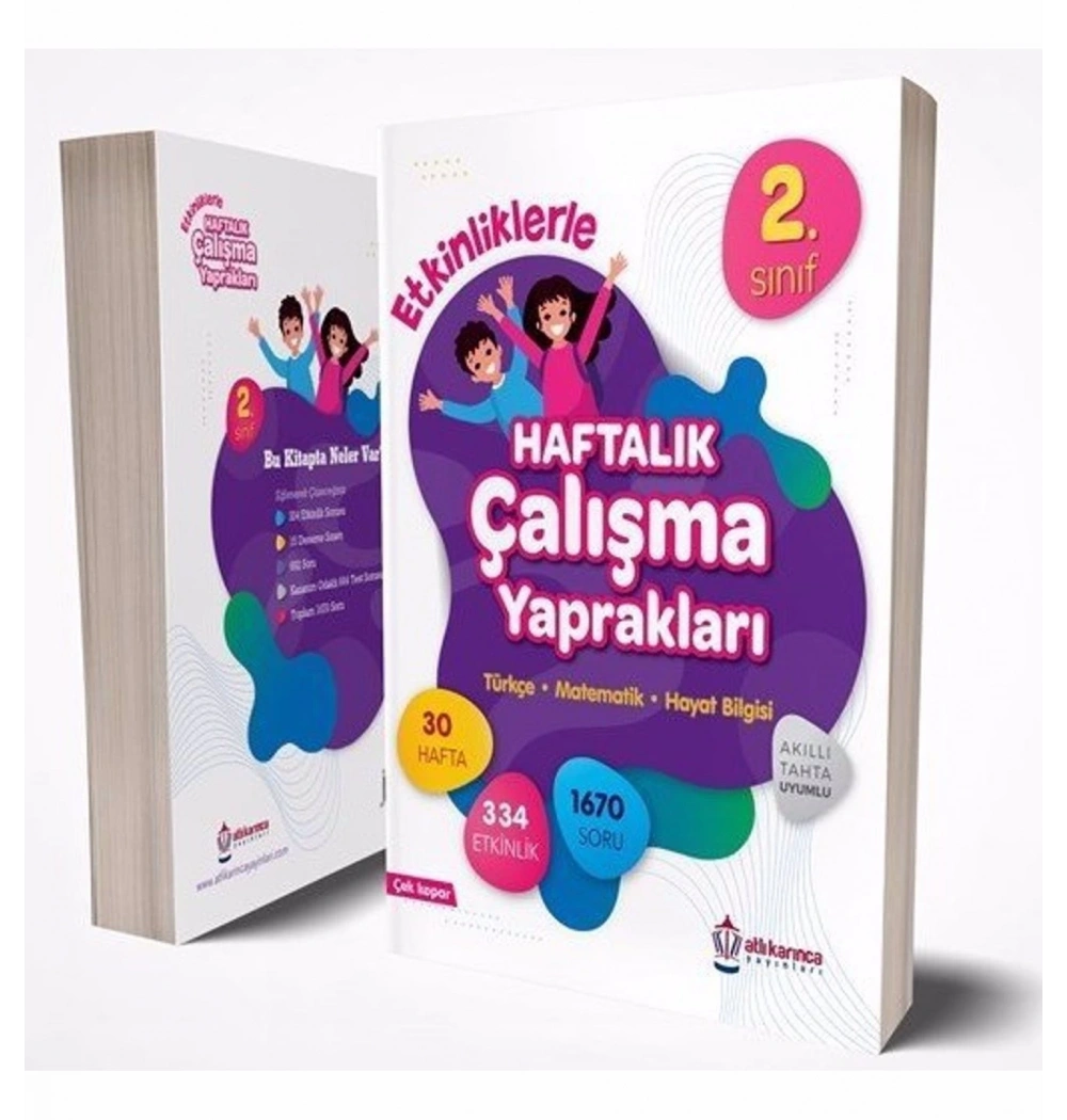 2.Sınıf Etkinliklerle Haftalık Çalışma Yaprakları Atlıkarınca