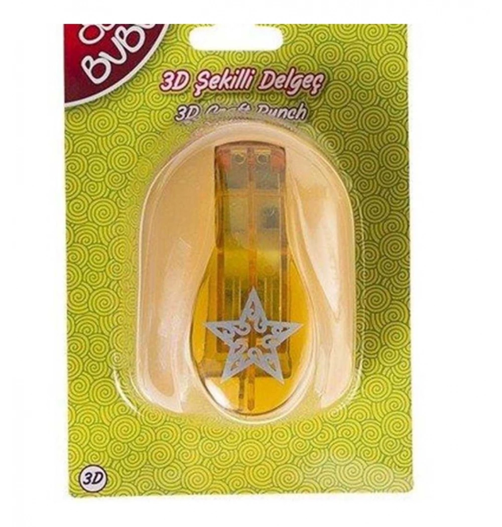 Bu-Bu 3D  Yıldız Şekilli Delgeç  Kod:Bubu-De0018
