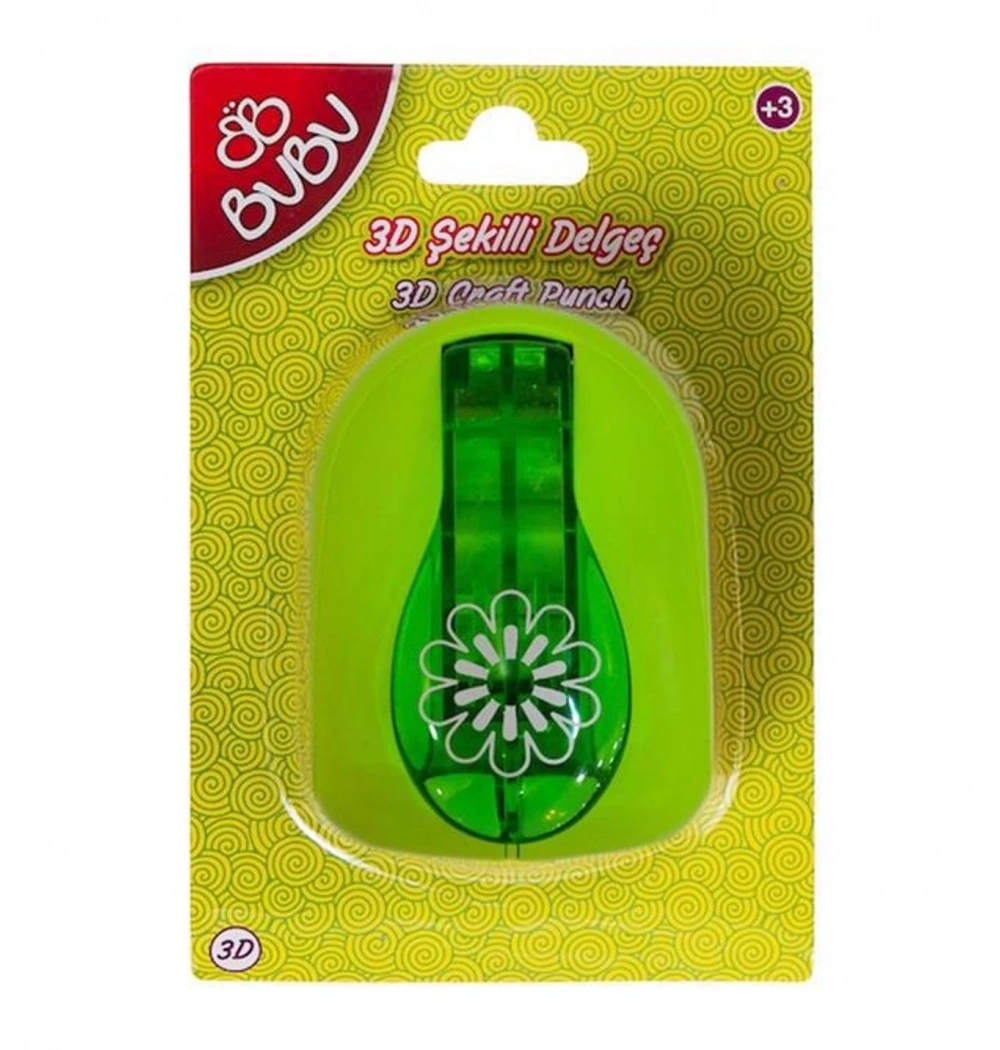 Bu-Bu 3D  Çiçek Şekilli Delgeç  Kod:Bubu-De0022
