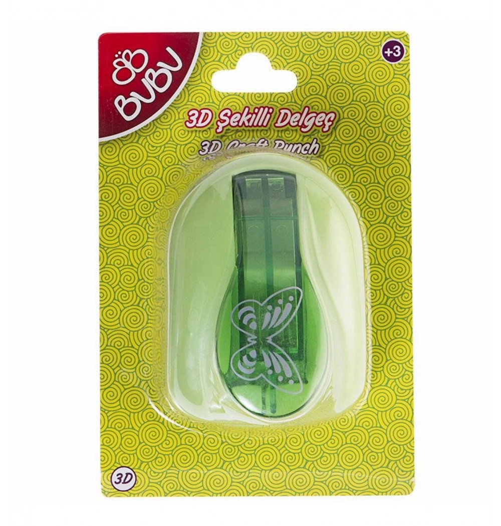 Bu-Bu 3D Kelebek Şekilli Delgeç Kod:Bubu-De0017