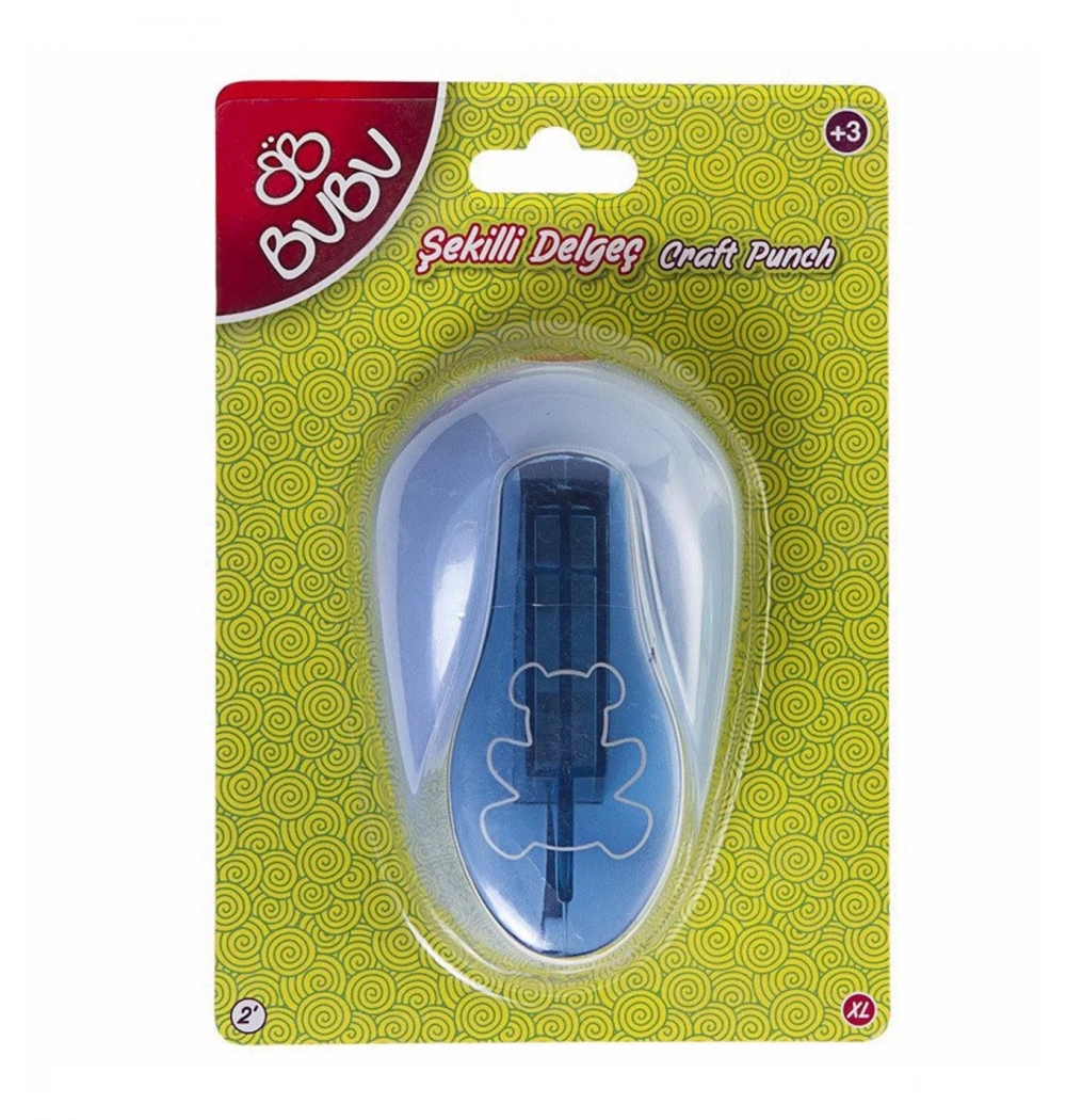 Bu-Bu Ayıcık Şekilli Eva Ve Kağıt Delgeç 2 Kod:Bubu-De0004