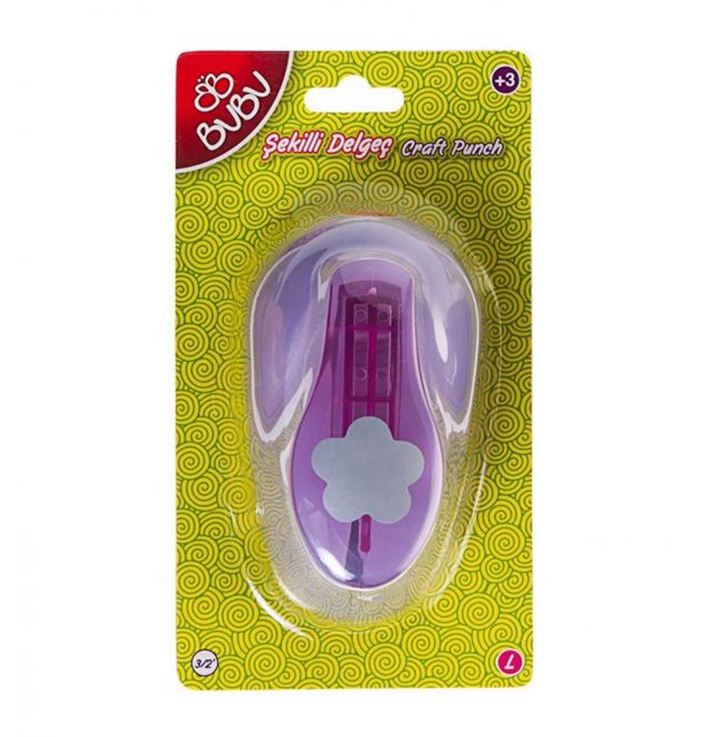 Bu-Bu Çiçek Şekilli Eva Ve Kağıt Delgeç  3/2 Kod:Bubu- De0007