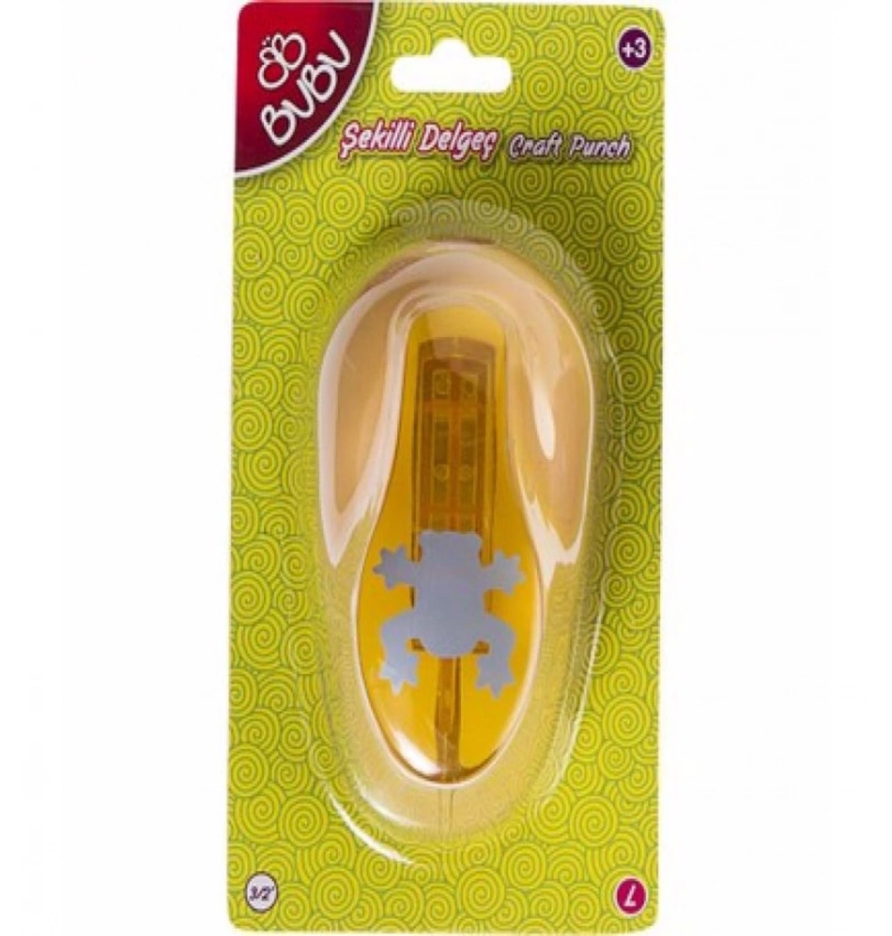 Bu-Bu   Kurbağa Şekilli Eva Ve Kağıt Delgeç 3/2 Kod:Bubu-De0005