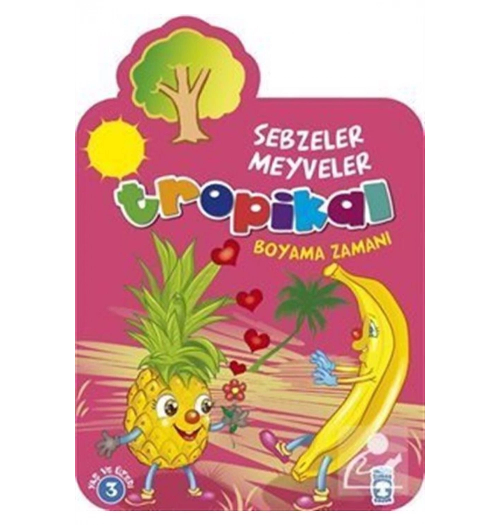 Sebzeler Meyveler Tropikal Boyama Zamanı Timaşçocuk