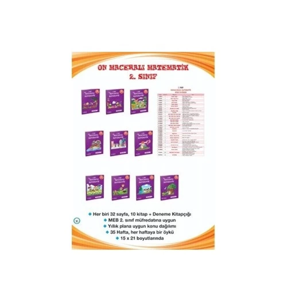 Metafor 2.Sınıf On Maceralı Matematik Öyküsü Set