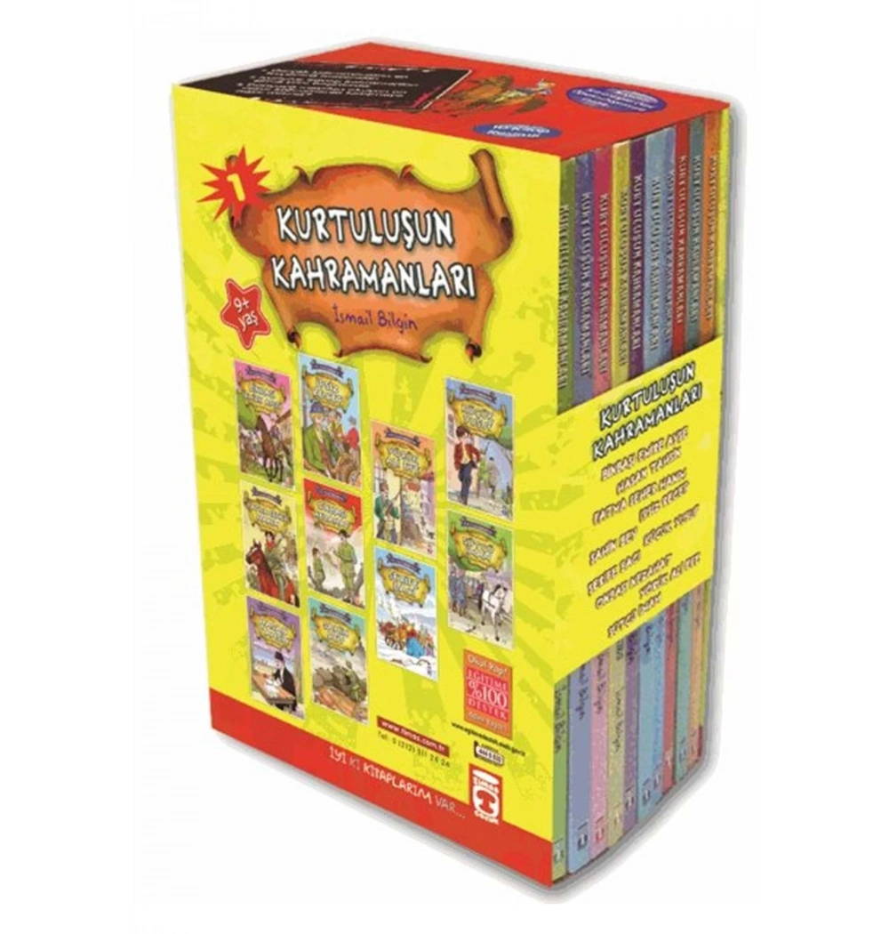 Kurtuluşun Kahramanları 1. Set 10  Kitap Timaş Çocuk