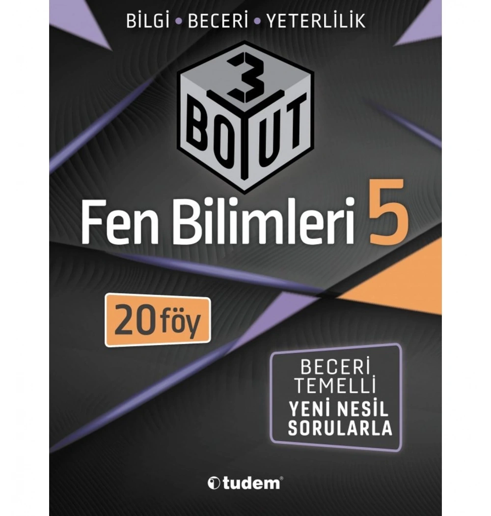 Tudem 5.Sınıf Fen Bilimleri 3 Boyut Yeni Nesil Sorular