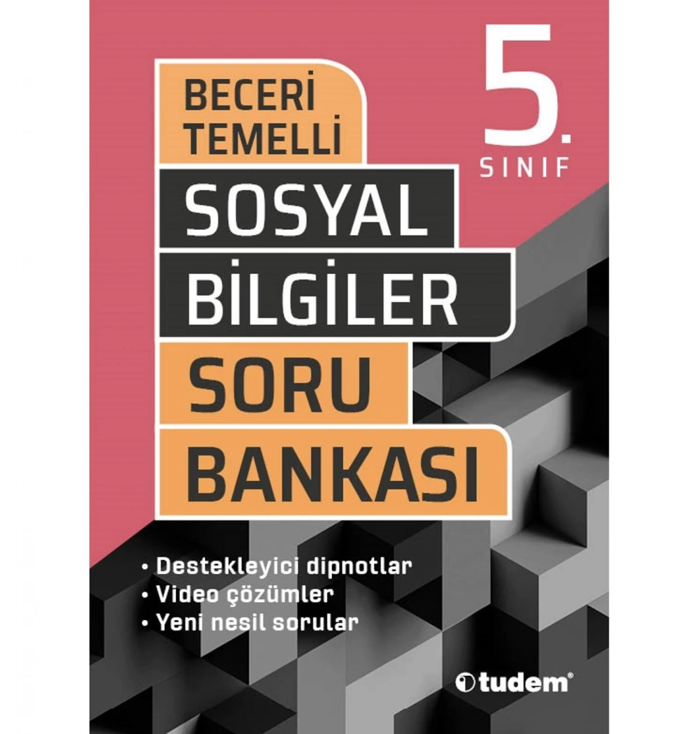 Tudem 5.Sınıf Sosyal Bilgiler Soru Bankası Beceri Temelli