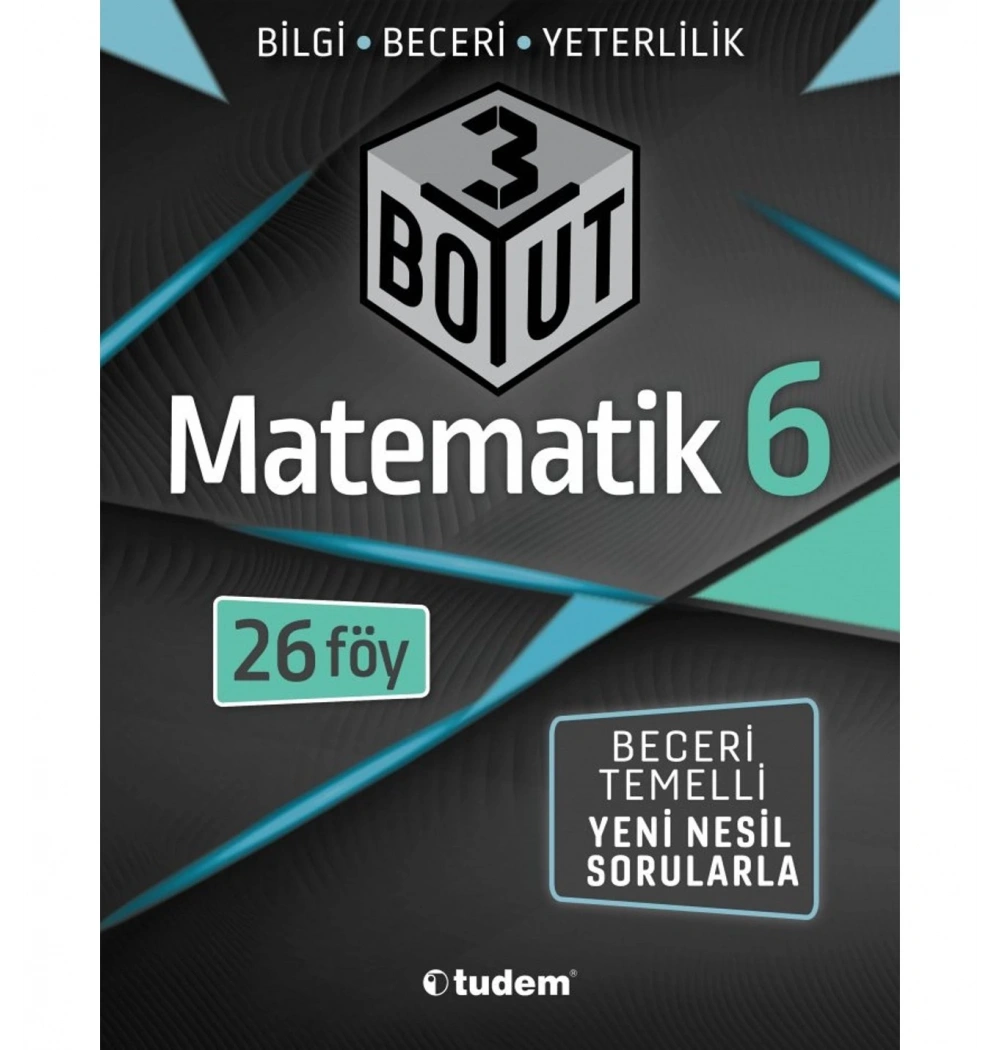 Tudem 6.Sınıf Matematik 3 Boyut Yeni Nesil Sorular