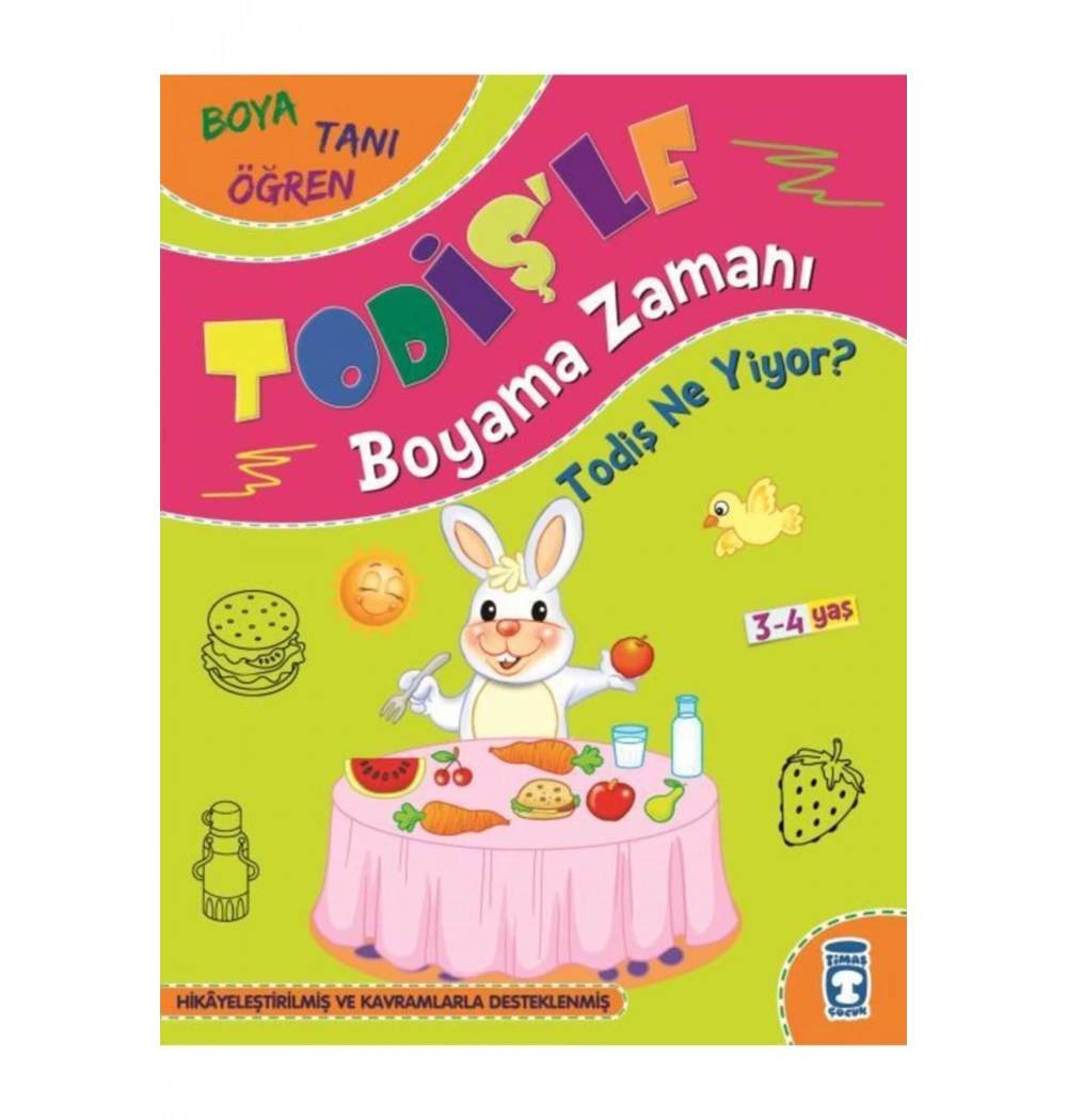 TodişLe Boyama Zamanı 3Lü Set Timaş Çocuk 2-3 Yaş