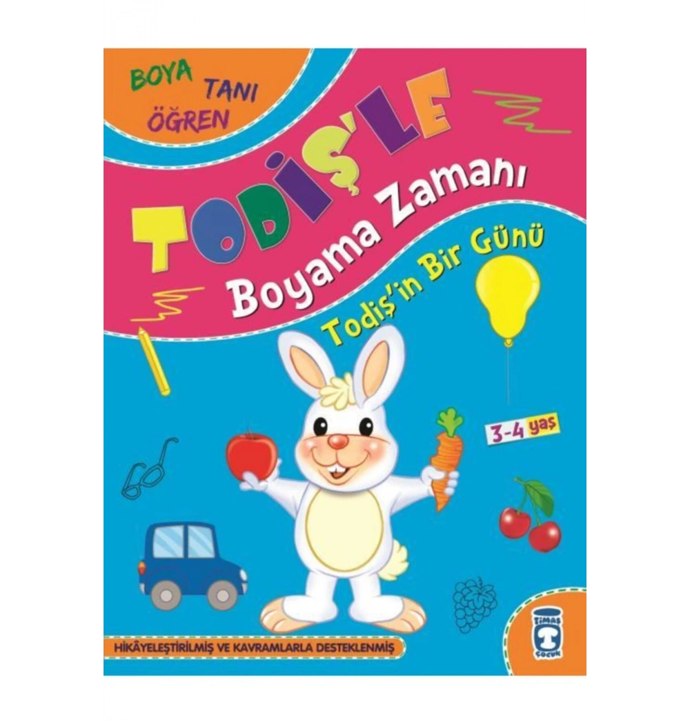 TodişLe Boyama Zamanı 3Lü Set Timaş Çocuk 2-3 Yaş