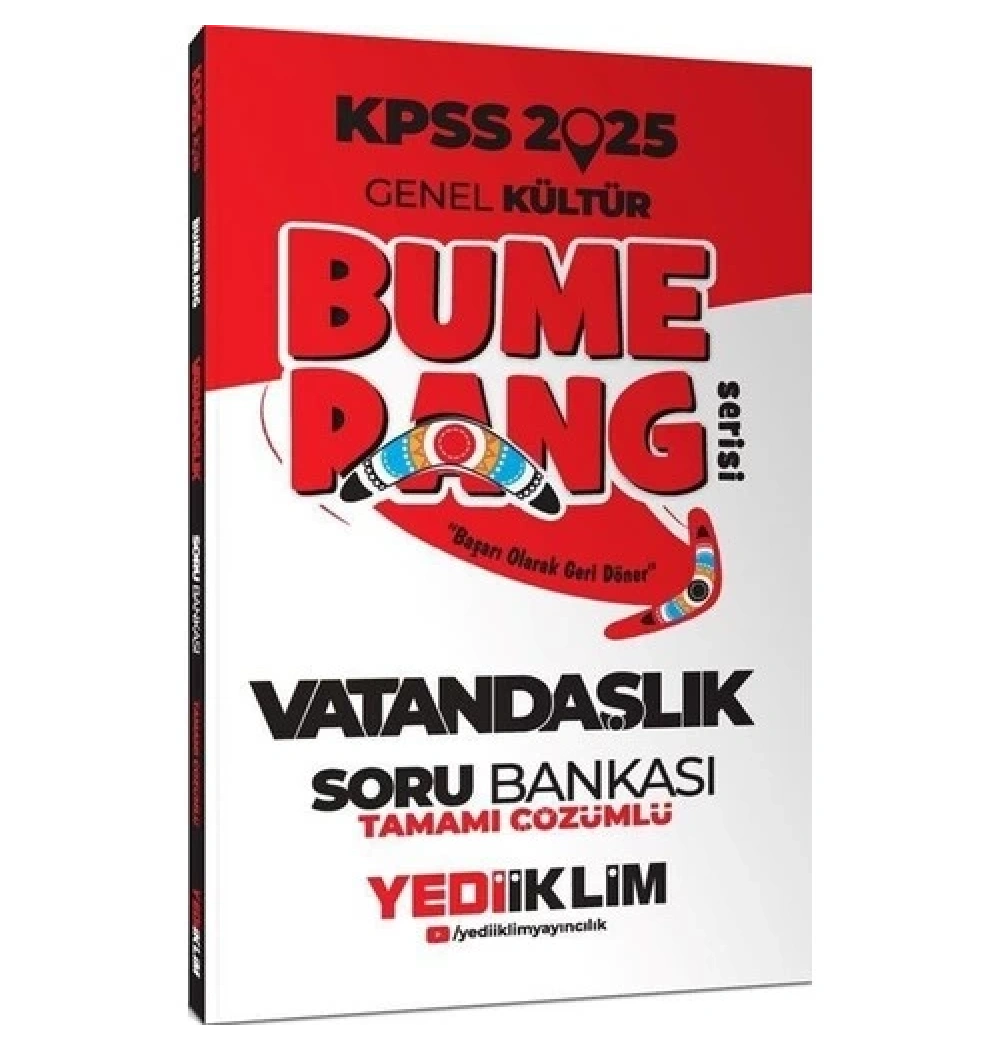2025 Kpss Gk Bumerang Vatandaşlık Çözümlü Soru Bankası  Yediiklim
