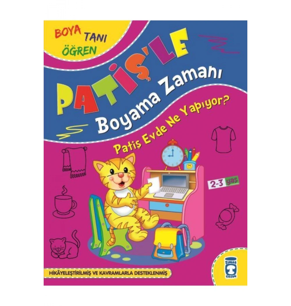PatişLe Boyama Zamanı 3Lü Set Timaş Çocuk 2-3 Yaş