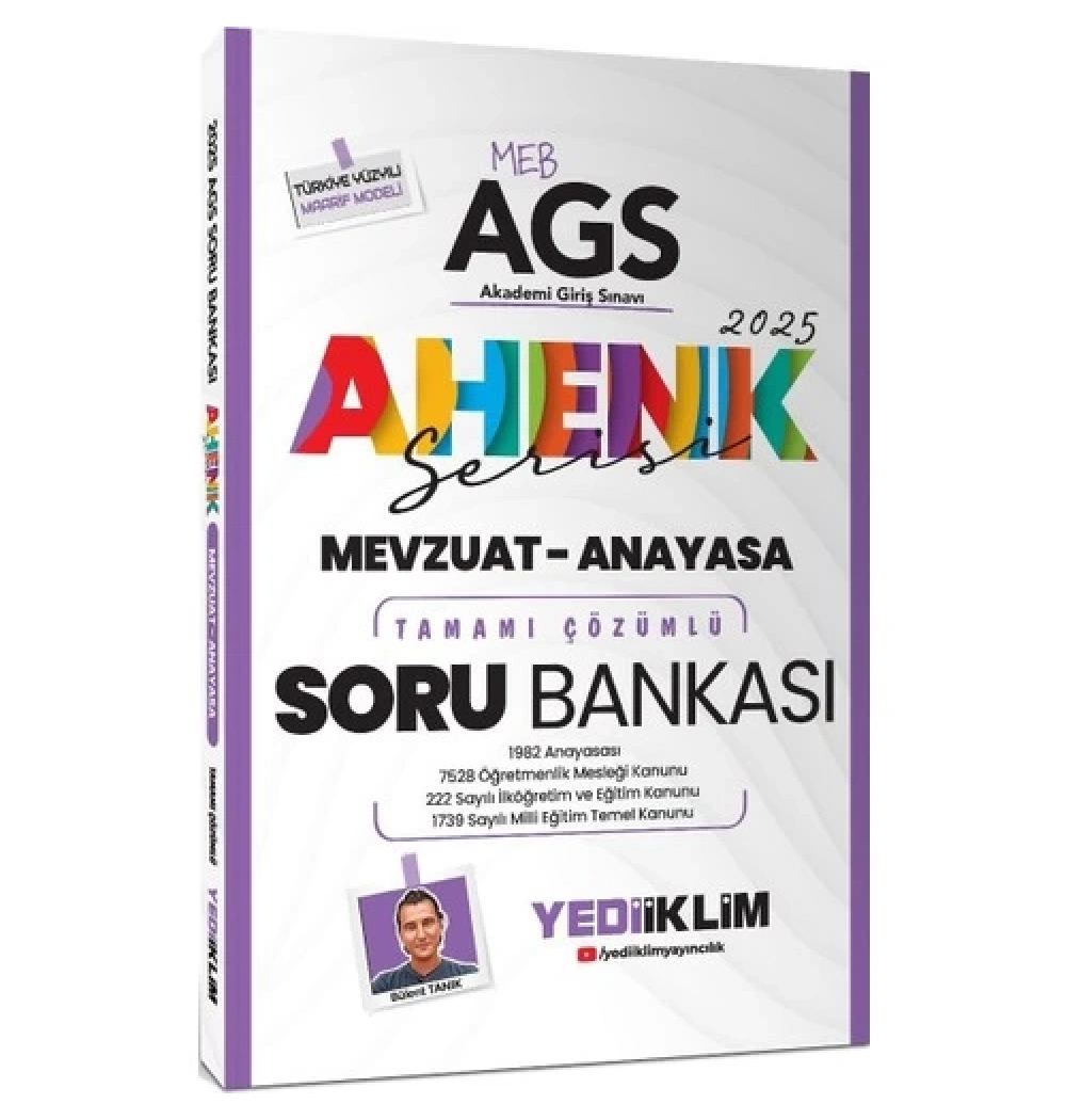 Meb Ags Mevzuat Anayasa Çözümlü Soru Bankası  Ahenk Serisi  Yediiklim