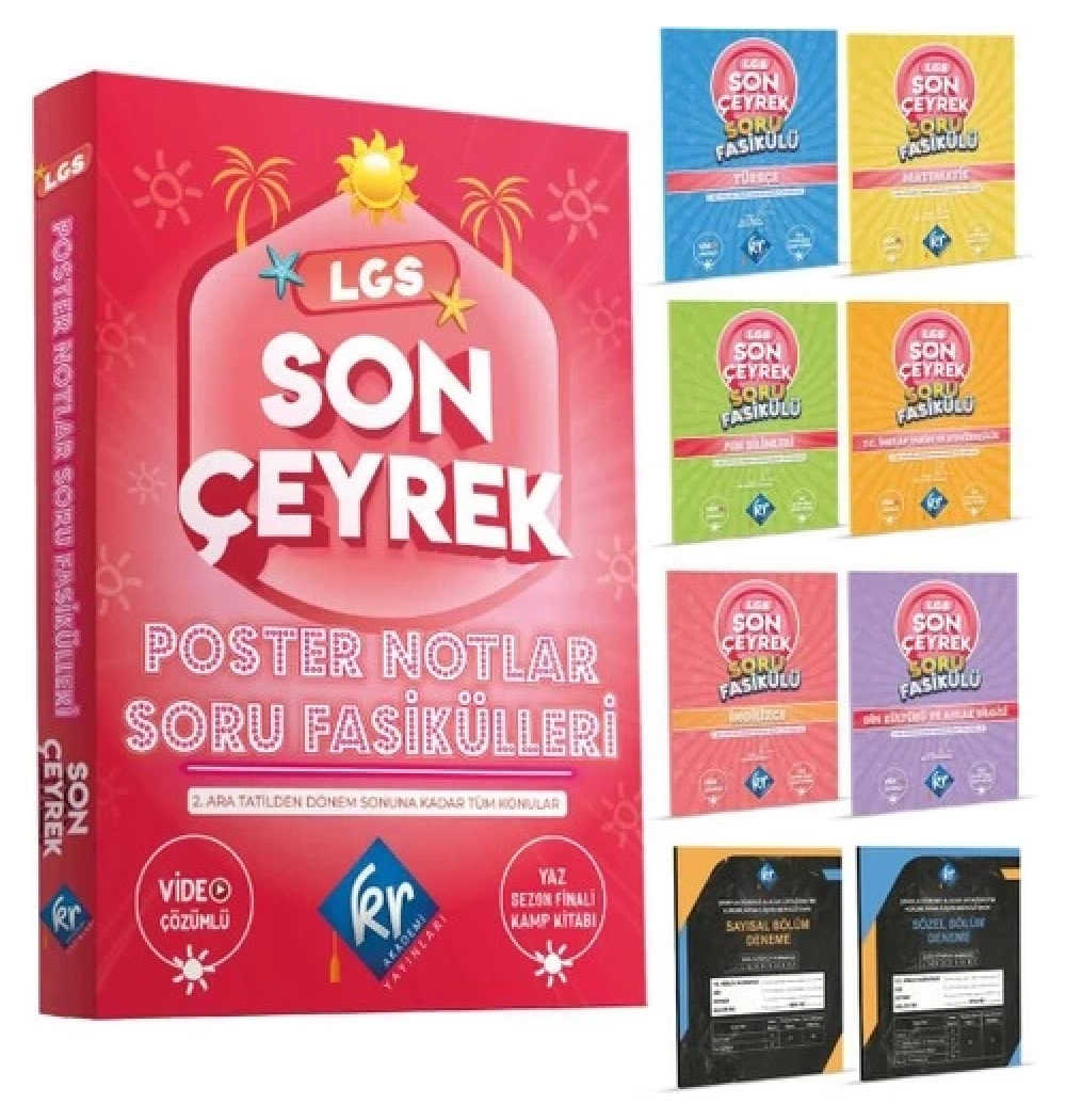 Lgs Son Çeyrek Poster Notlar Soru Fasikülleri Set Kr Akademi