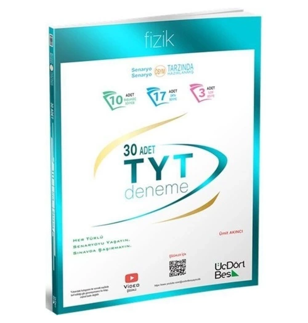 Tyt Fizik 30 Deneme  Üçdörtbeş Yayın