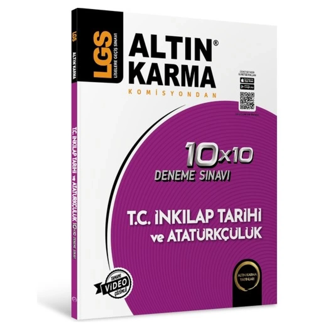 Altın Karma 2025 8. Sınıf Lgs İnki̇Lap Tari̇Hi̇ 10*10 Deneme