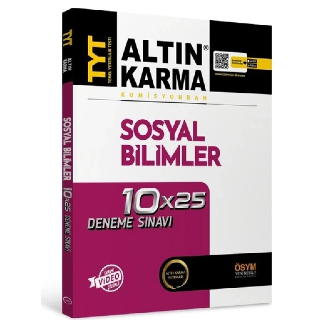 Altın Karma 2025 Tyt Sosyal Bi̇Li̇Mler 10*25 Branş Deneme