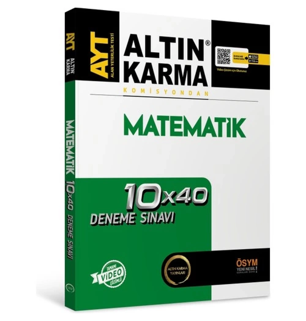 Altın Karma 2025 Ayt Matematik 10*40 Branş Deneme