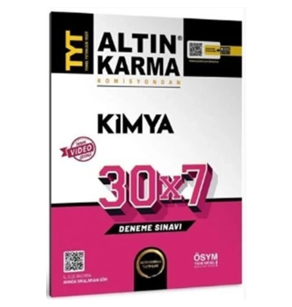 Altın Karma 2025 Tyt Kimya 30*7 Deneme Sinavi