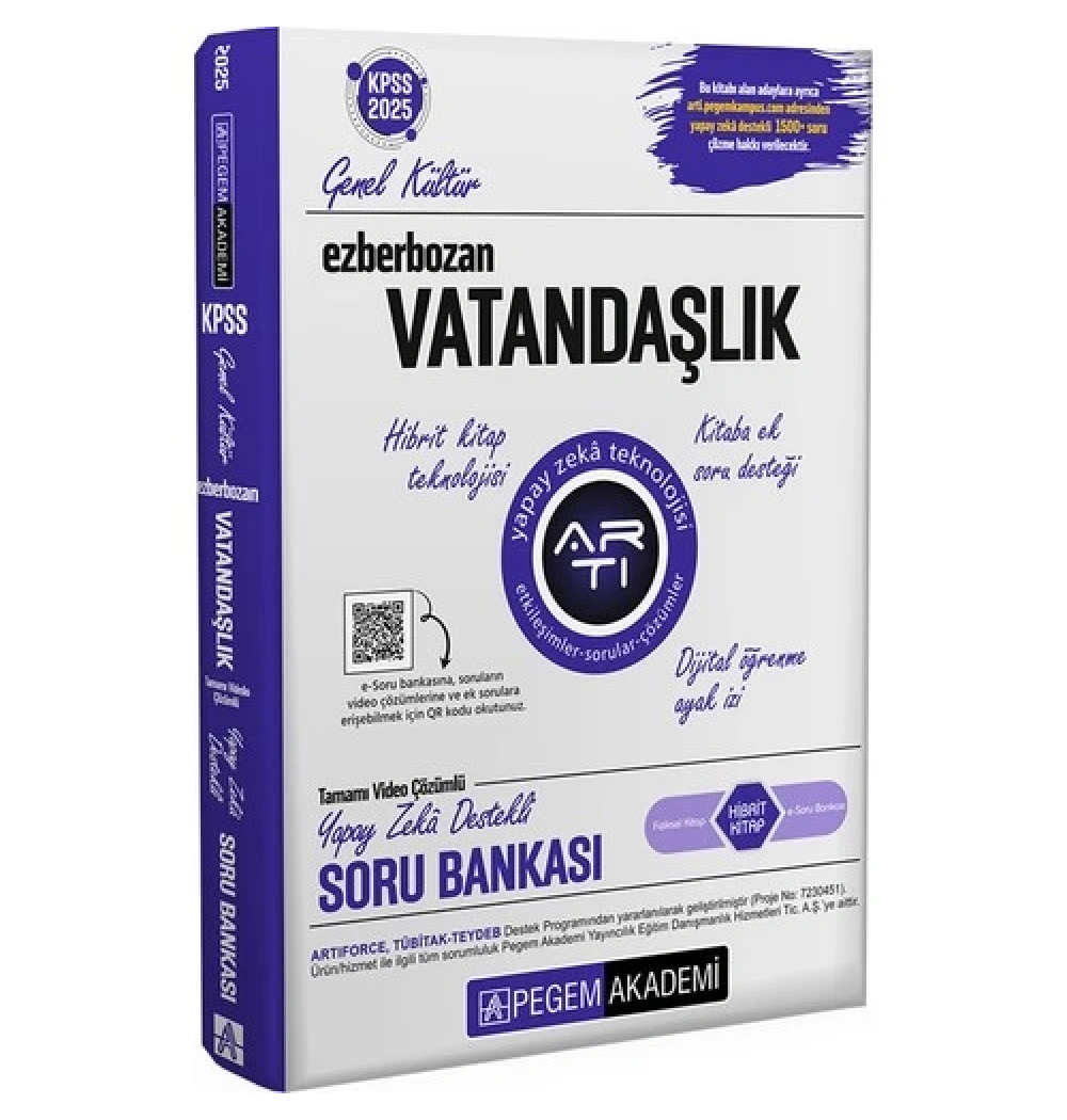 Pegem 2025 Kpss Gk Ezberbozan Vatandaşlik Soru Bankası