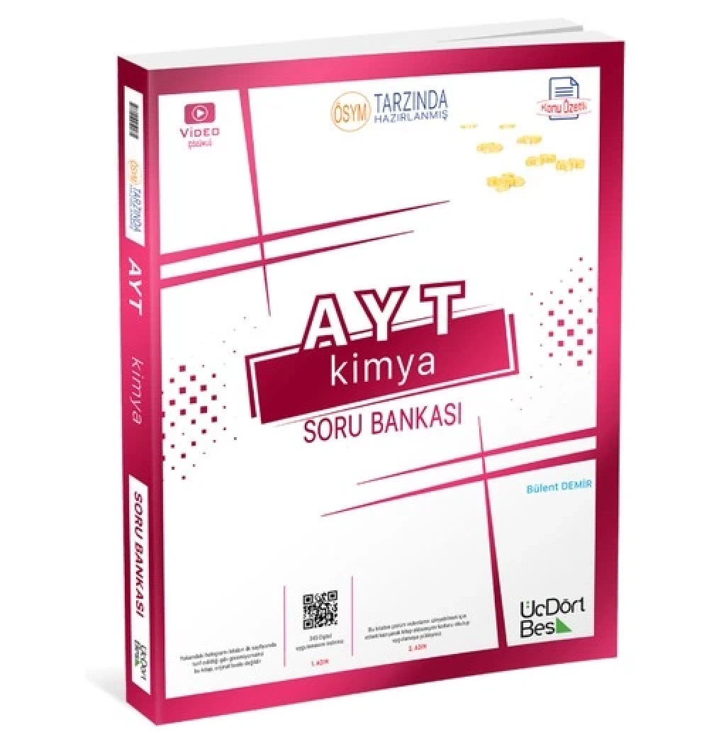 Ayt Kimya Soru Bankası Üçdörtbeş Yayın