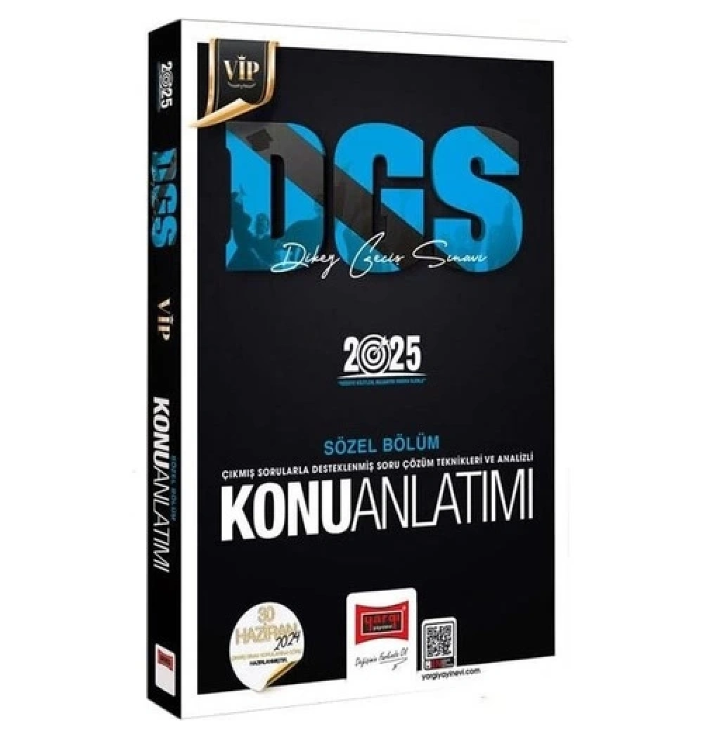 Yargı 2025 Dgs Vip Sözel Konu Anlatımı