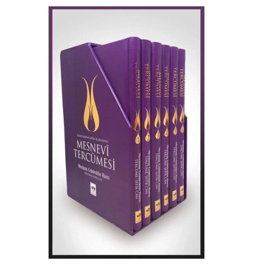 Mesnevi Tercümesi 6 Cilt Kutulu-Şefik Can Ötüken
