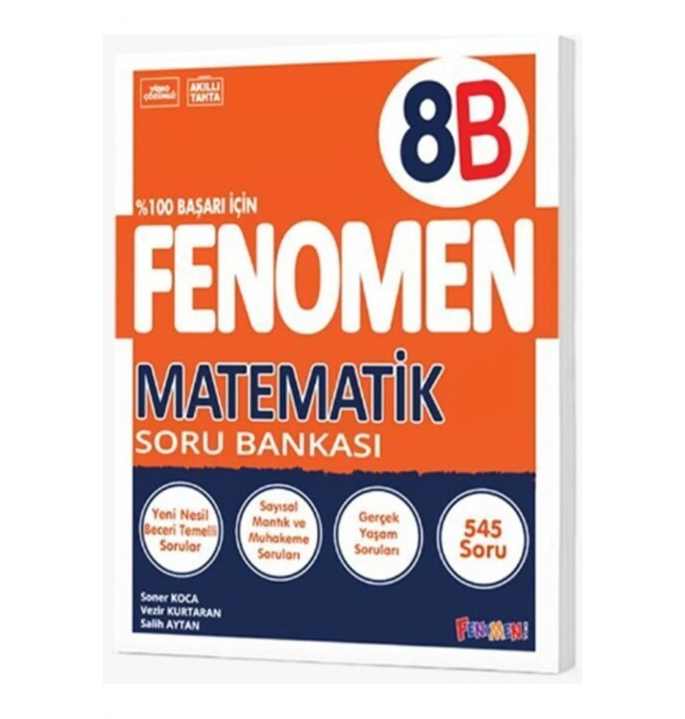 Fenomen 8.Sınıf Matematik Soru Bankası -B