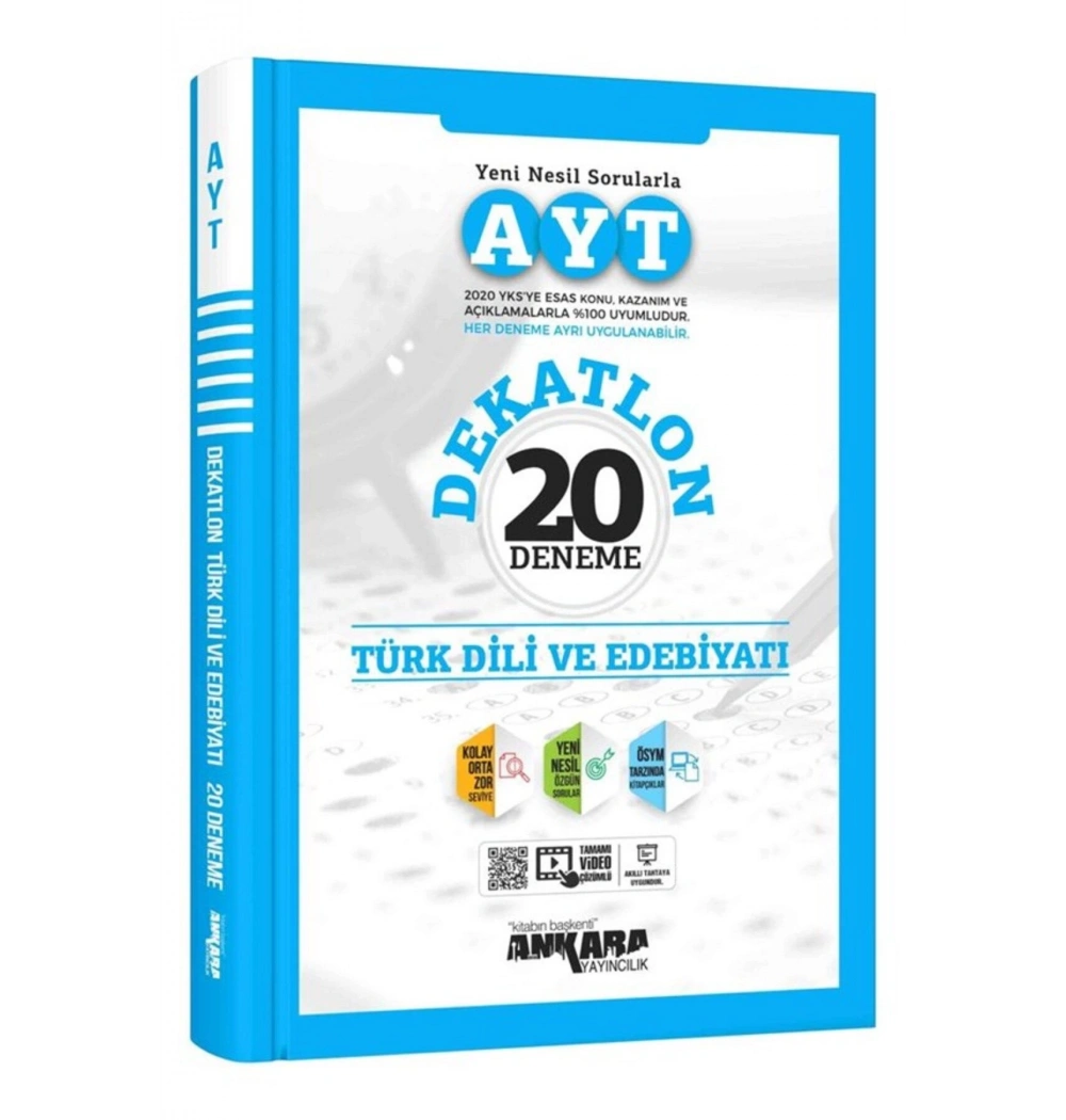 Ayt Türk Di̇Li̇ Edebi̇Yati Dekatlon 20 Deneme Ankara Yayınları