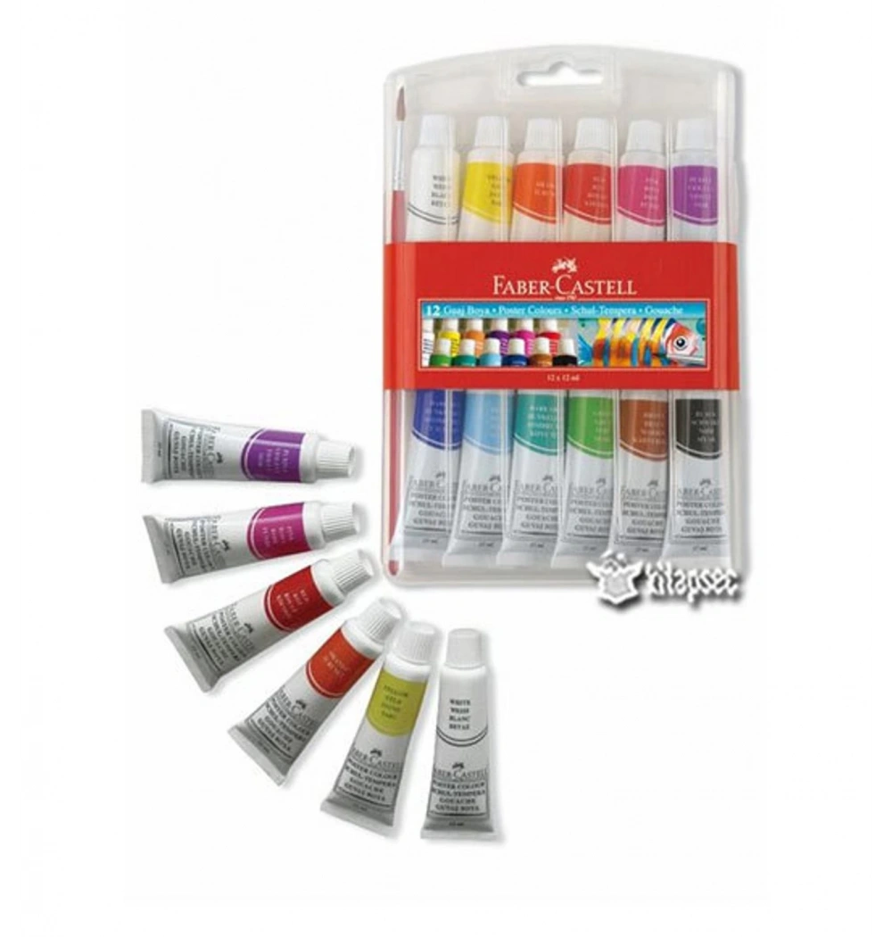 Faber 12 Renk Tüp Guaj 12 Ml 5170121011 Kod:1662