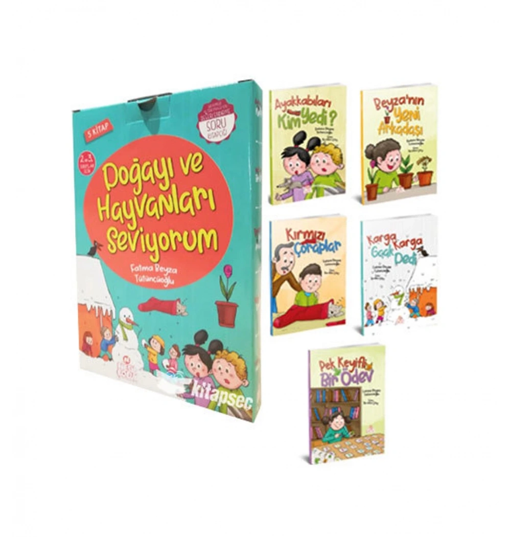 Doğayı Ve Hayvanları Seviyorum 5 Kitap Set  Nesil Çocuk