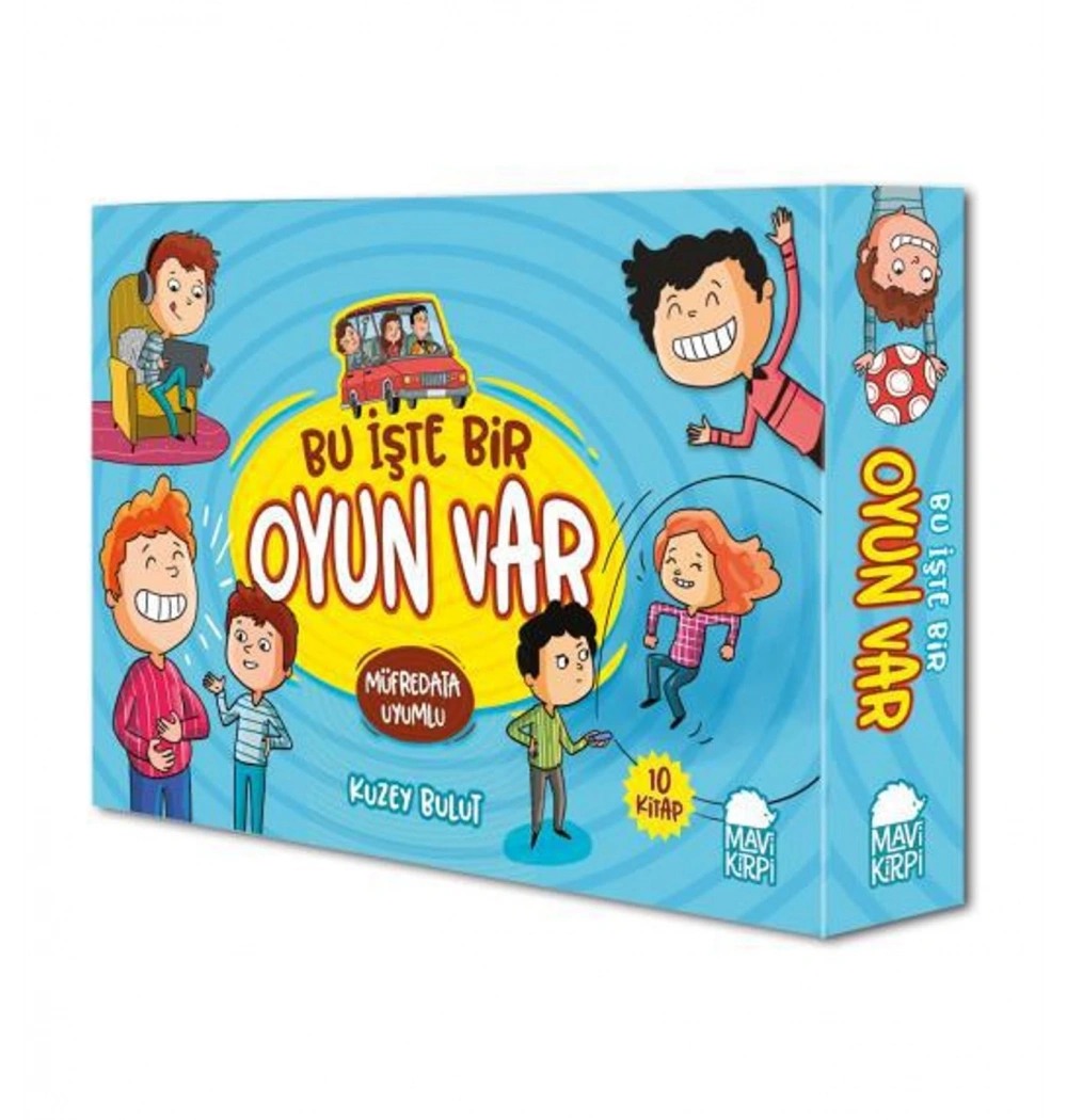 Bu İşte Bir Oyun Var 10 Kitap Set Mavi Kirpi