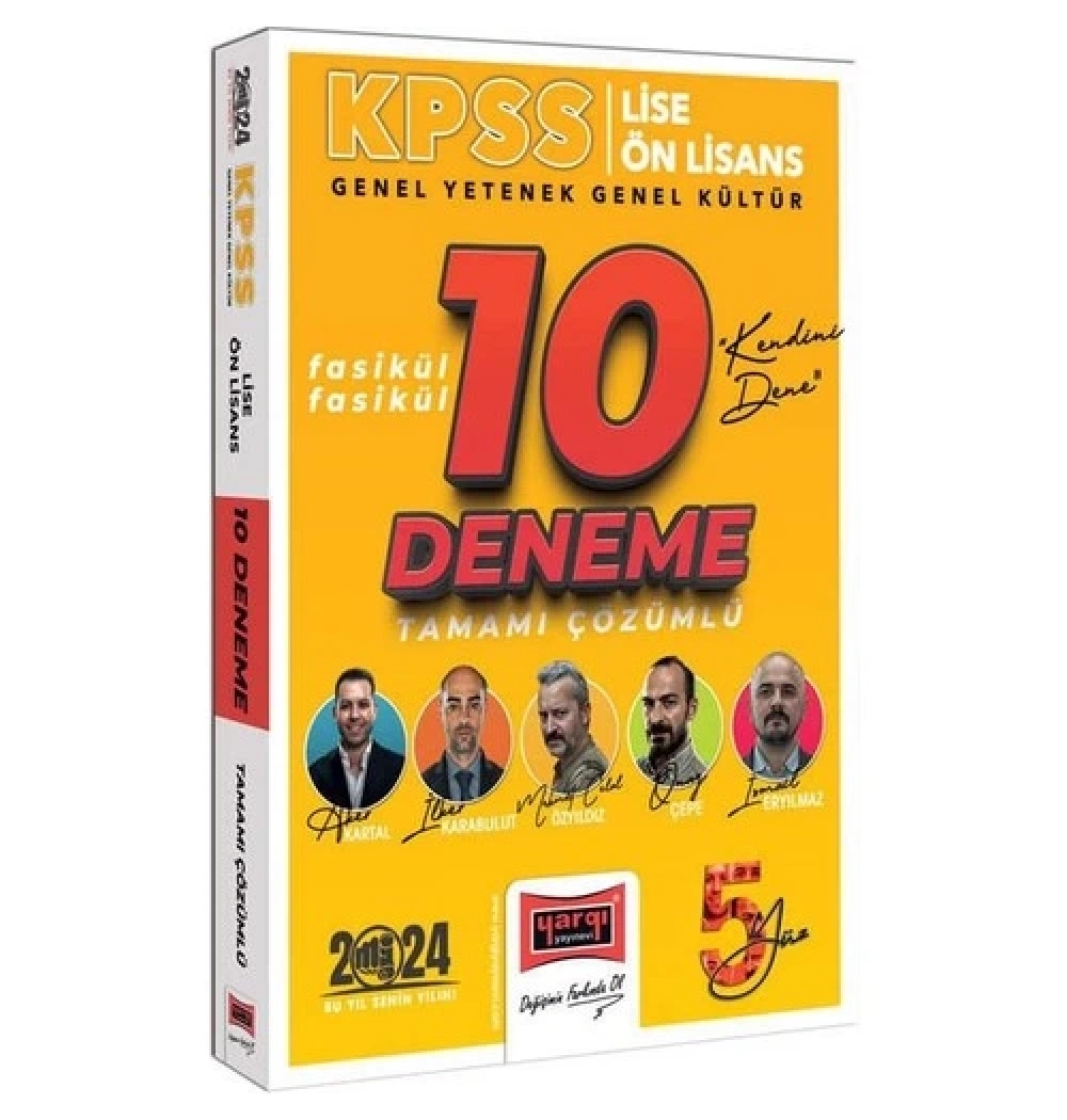 Yargı 2024 Kpss Lise Önlisans Gy Gk 10 Fasikül Çözümlü Deneme
