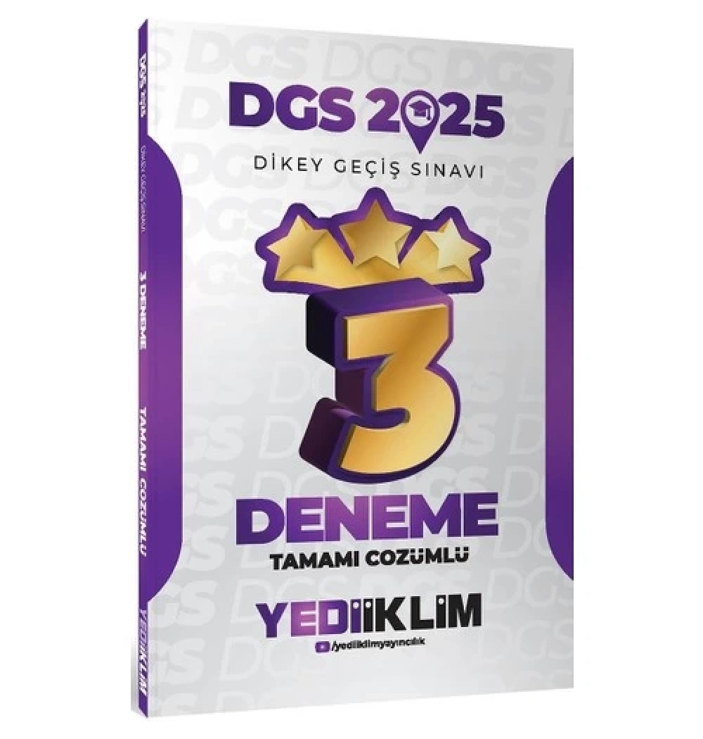 2025 Dgs 3 Çözümlü Deneme Yediiklim