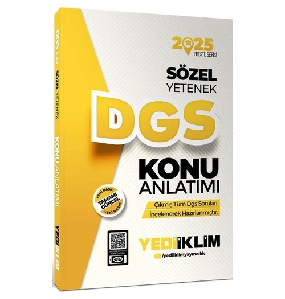 2025 Dgs Sözel Yetenek Konu Anlatımı  Yediiklim